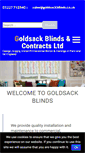 Mobile Screenshot of goldsackblinds.co.uk